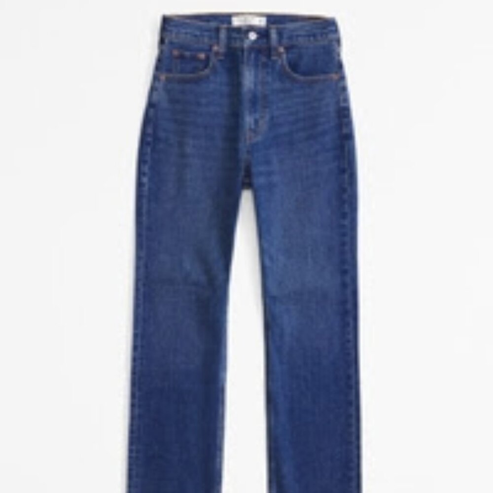 Abercrombie & Fitch - Ultra High Rise Ankle Straight Jean